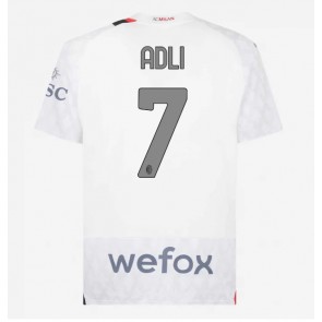 AC Milan Yacine Adli #7 Replika Udebanetrøje 2023-24 Kortærmet